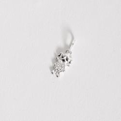 Pingente menina cravejada 10mm