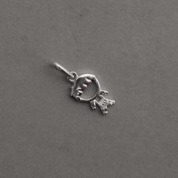 Pingente menino detalhe zircônias 11mm