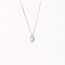 Colar zircônia redonda cristal embutida 6mm 40cm