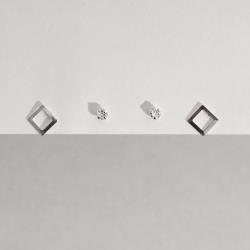 Dupla zircônia 3mm e quadrado vazado 6mm