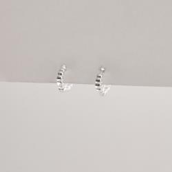 Argola click fio bolinhas 9mm