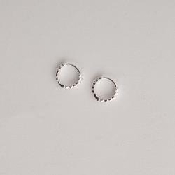 Argola click fio bolinhas 11mm