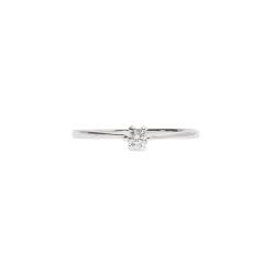 Anel solitário zircônia 3mm garras