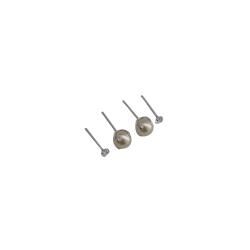 Dupla zircônia 3mm e pérola 6mm