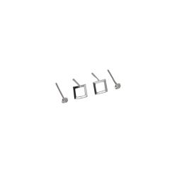 Dupla zircônia 3mm e quadrado vazado 6mm