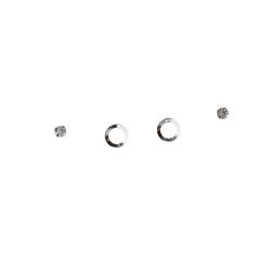 Dupla zircônia 3mm e círculo vazado 6mm