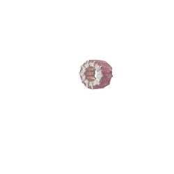 Berloque separador zircônias retangulares rosa 9mm