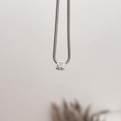 Berloque separador flores com zircônia 9mm