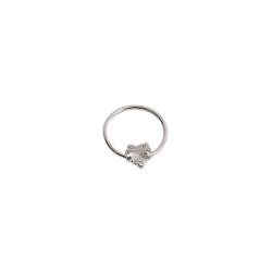 Piercing argola 10mm com zircônia coração