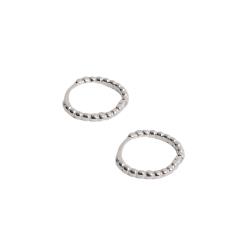 Argola click redonda 14mm fio bolinhas