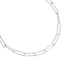 Pulseira corrente elo longo facetado 4.0 19cm