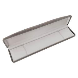 Porta joias pulseira cinza interior branco 22x5x2,5