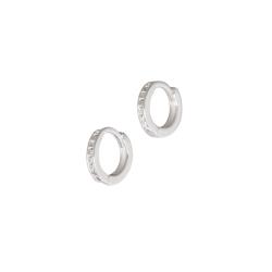 Argola click 9mm cravejada fio quadrado