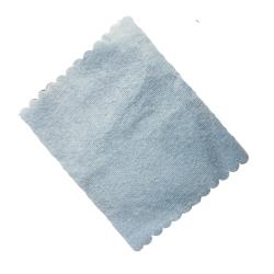 Flanela limpa pratas azul 10x8cm