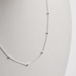 Corrente pipoca com bolas 4mm 45cm