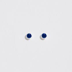 Brinco infantil zircônia azul bic 3mm tarraxa baby - CI