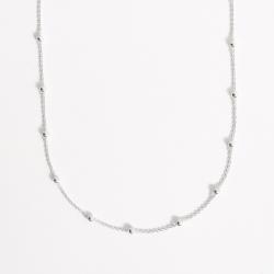 Corrente cartier com bolas 3.0 45cm