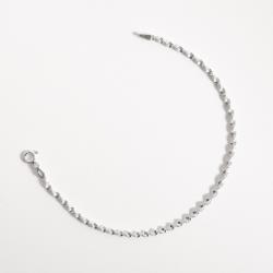 Pulseira corrente laminada torcida 2.4 18,5cm