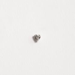 Piercing haste zircônia coração 3mm