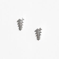 Brinco palito cravejado cristal 11mm