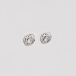 Brinco medalha lua e estrela vazadas 9mm