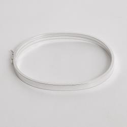 Bracelete largo 5mm fio quadrado