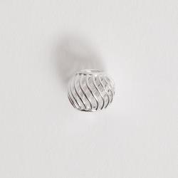 Berloque separador vazado ondulado 10mm