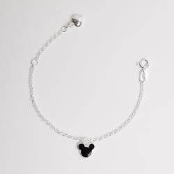 Pulseira infantil pingente Mickey 8mm resina