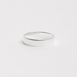 Anel aliança fio achatado 4mm