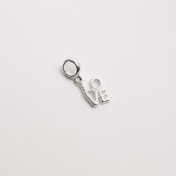 Berloque pingente love 9mm