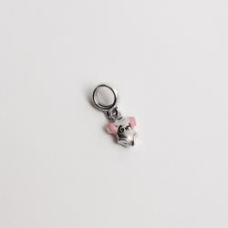 Berloque pingente roupinha escrito girl envelhecido 9mm resina