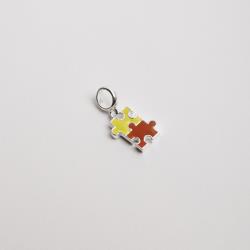 Berloque pingente símbolo autismo 13mm resina