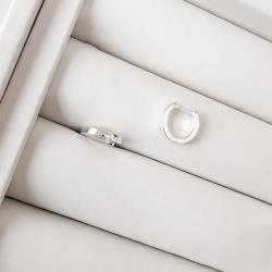 Argola click 10mm fio quadrado